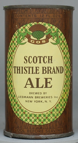 Rheingold Thistle Brand Ale Flat Top Can