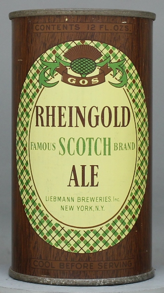 Rheingold Scotch Brand Ale Flat Top Can