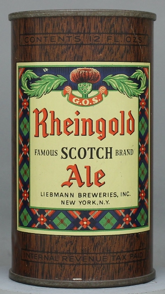 Rheingold Scotch Brand Ale Flat Top Can