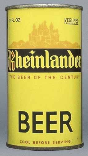 Rheinlander Beer Flat Top Can
