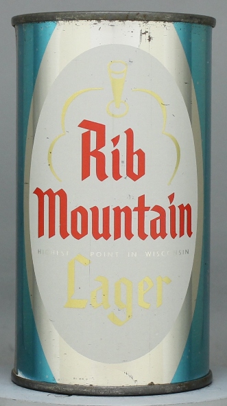 Rib Mountain Beer Flat Top Can
