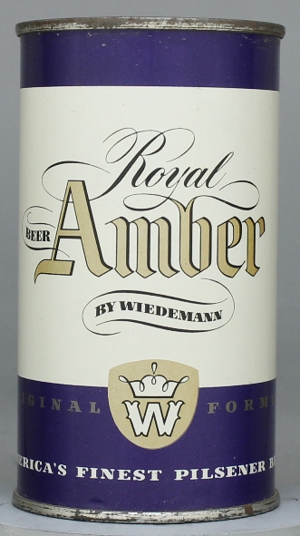 Royal Amber Beer Flat Top Can