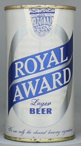 Royal Award Lager Beer Flat Top Can