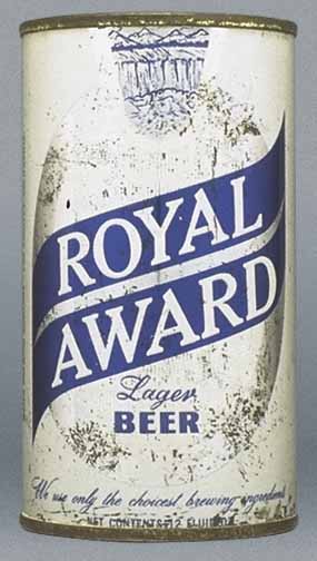 Royal Award Lager Beer Flat Top Can