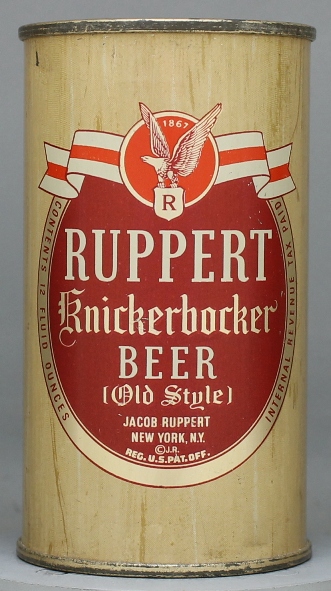 Ruppert Knickerbocker Beer Flat Top Can