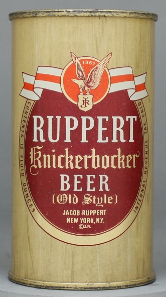 Ruppert Knickerbocker Beer Flat Top Can