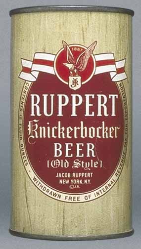 Ruppert Knickerbocker Beer Flat Top Can
