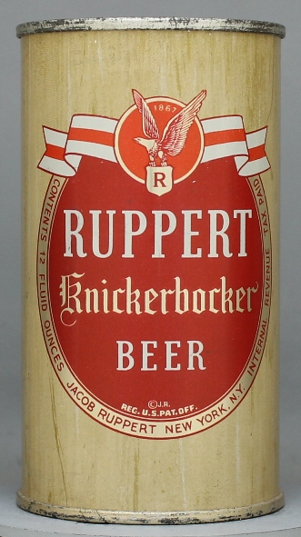 Ruppert Knickerbocker Beer Flat Top Can