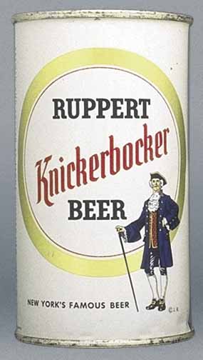 Ruppert Knickerbocker Beer Flat Top Can