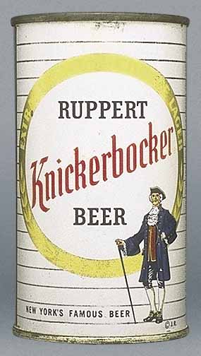 Ruppert Knickerbocker Beer Flat Top Can
