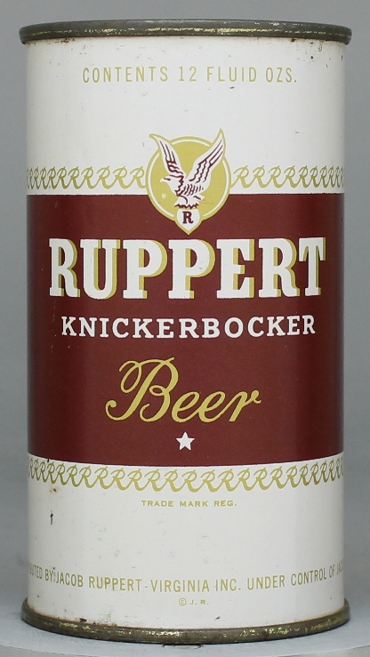 Ruppert Knickerbocker Beer Flat Top Can