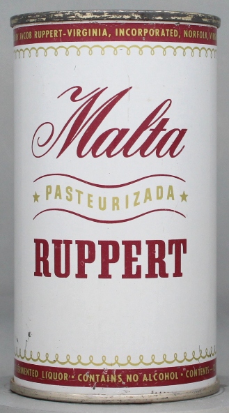 Ruppert Malta Pasteurizada Beer Flat Top Can