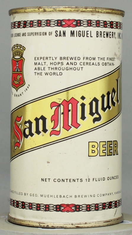 San Miguel Beer Flat Top Can