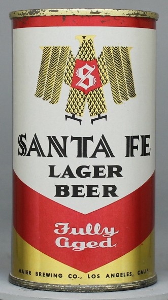 Santa Fe Lager Beer Flat Top Can