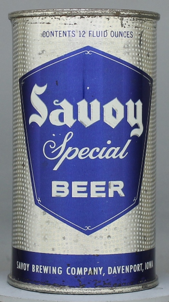 Savoy Special Beer Flat Top Can