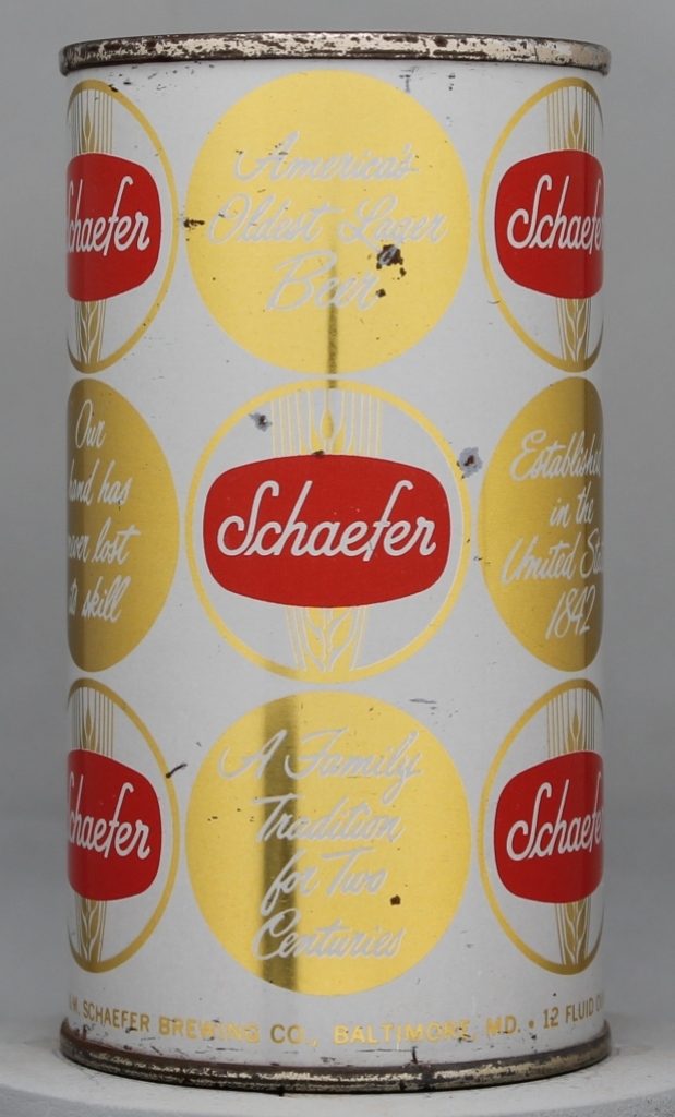 Schaefer Beer Flat Top Can