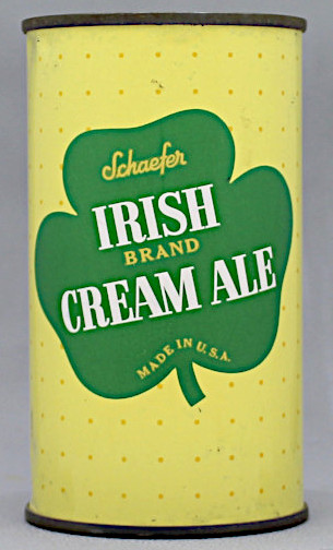 Schaefer Irish Brand Cream Ale Flat Top Can