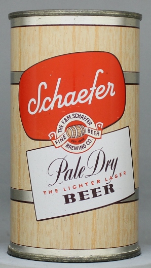Schaefer Pale Dry Beer Flat Top Can
