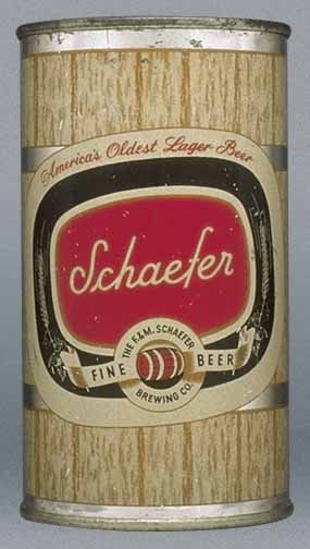 Schaefer Fine Beer Flat Top Can