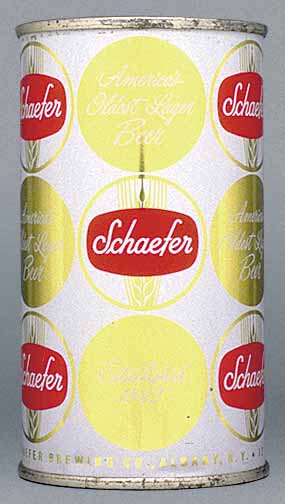 Schaefer Lager Beer Flat Top Can