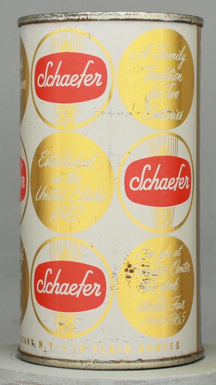 Schaefer Beer Flat Top Can