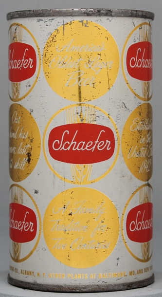 Schaefer Beer Flat Top Can