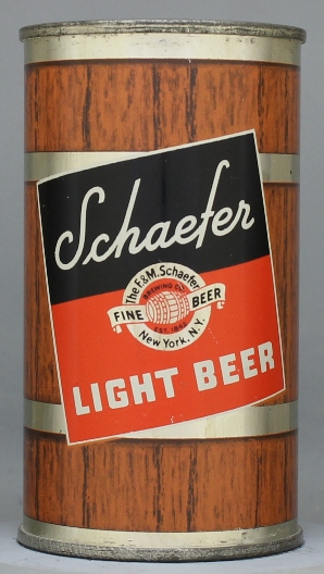 Schaefer Light Beer Flat Top Can