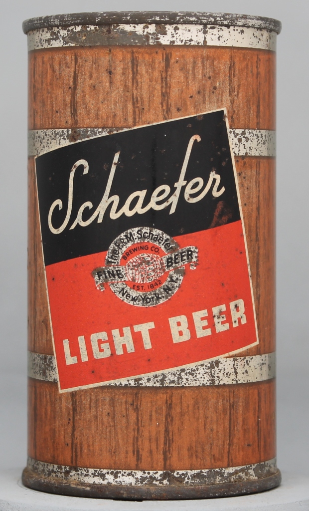 Schaefer Light Beer Flat Top Can