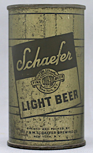 Schaefer Light Beer Flat Top Can