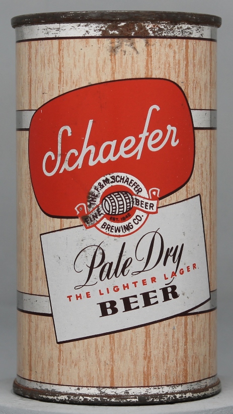 Schaefer Pale Dry Beer Flat Top Can