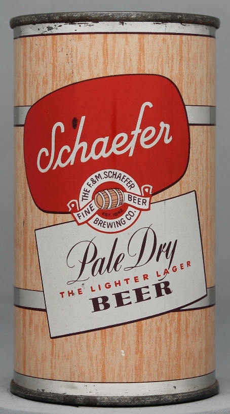 Schaefer Pale Dry Beer Flat Top Can