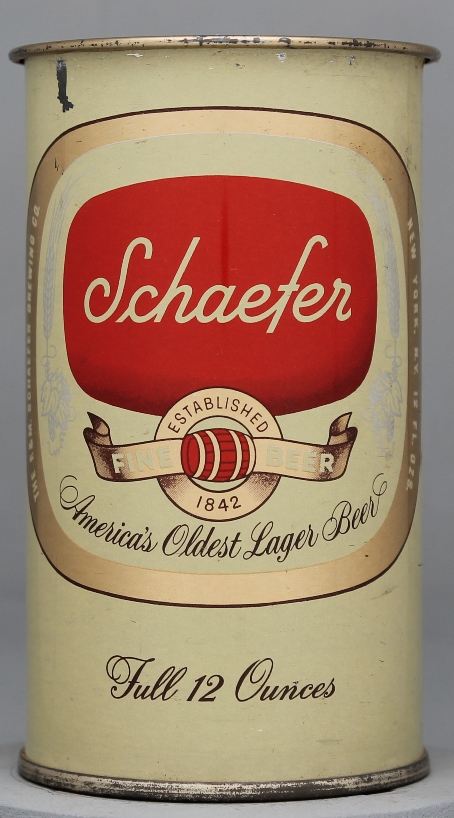 Schaefer Fine Beer Flat Top Can
