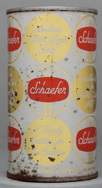 Schaefer Beer Flat Top Can
