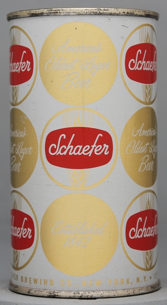Schaefer Beer Flat Top Can