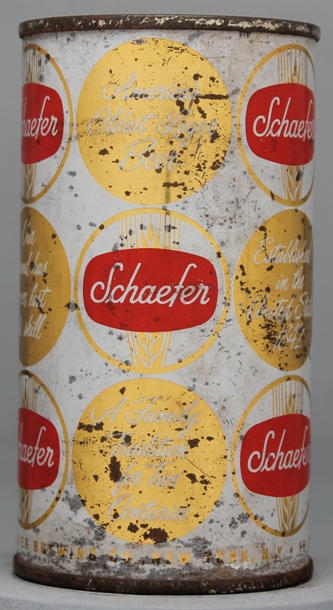Schaefer Beer Flat Top Can