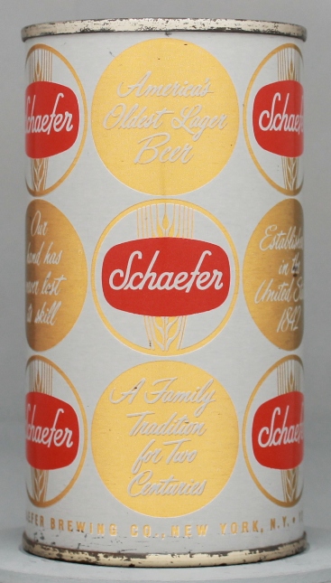 Schaefer Beer Flat Top Can