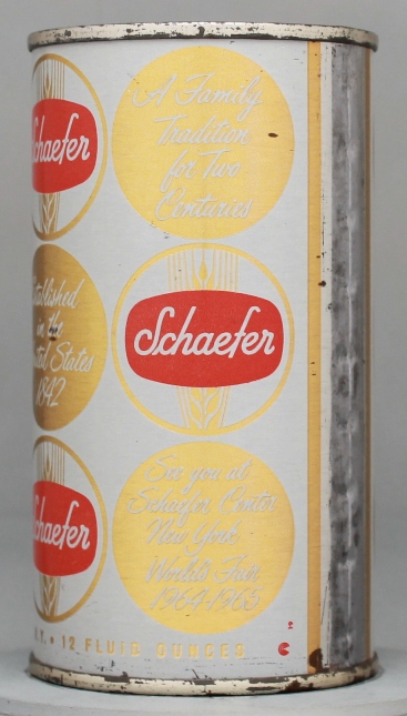 Schaefer Beer Flat Top Can