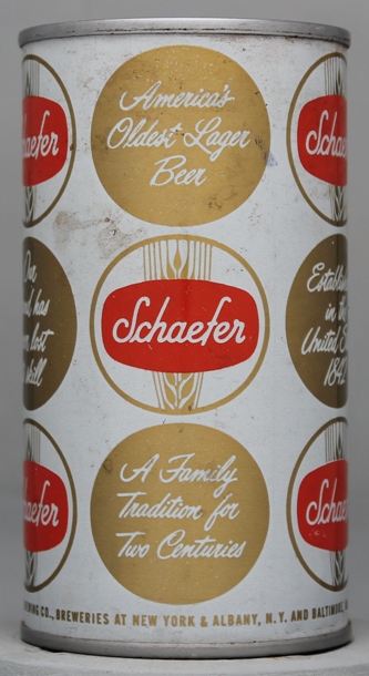Schaefer Beer Flat Top Can