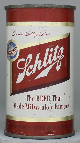 Schlitz Beer Flat Top Can