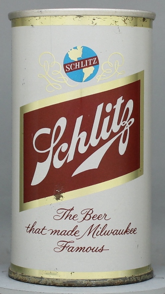 Schlitz Beer Flat Top Can