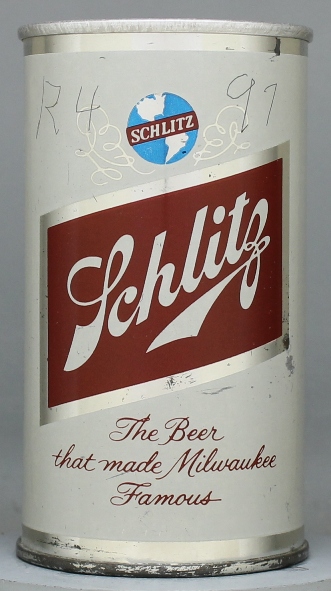 Schlitz Beer Flat Top Can