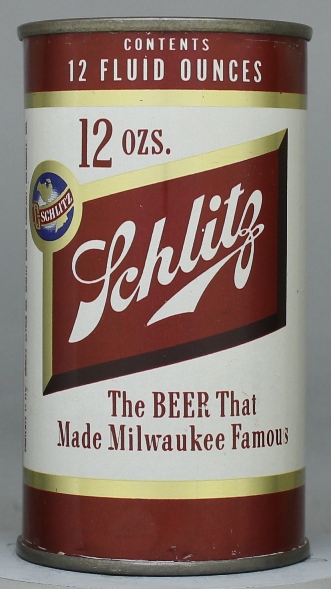 Schlitz Beer Flat Top Can