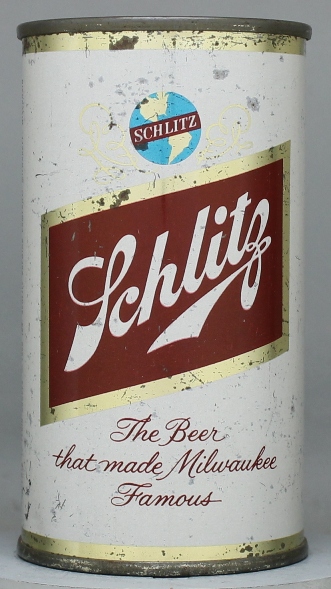 Schlitz Beer Flat Top Can