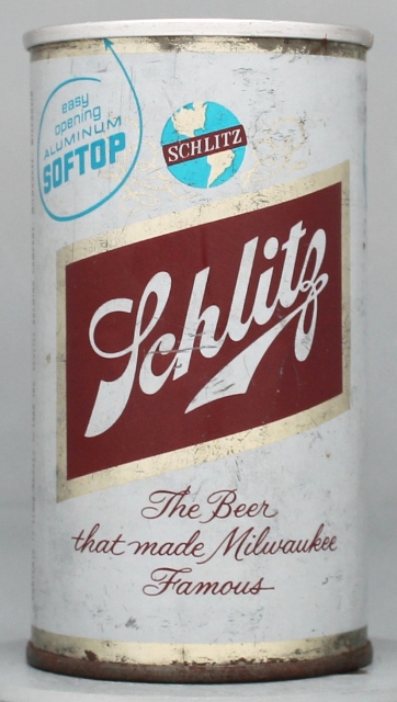 Schlitz Beer Flat Top Can