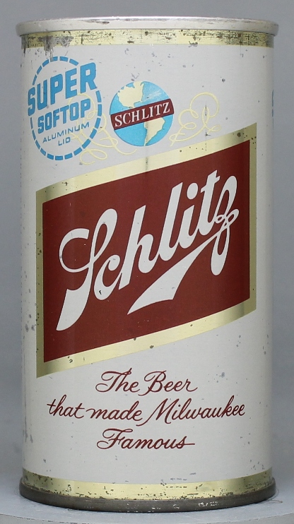 Schlitz Beer Flat Top Can