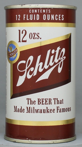 Schlitz Beer Flat Top Can