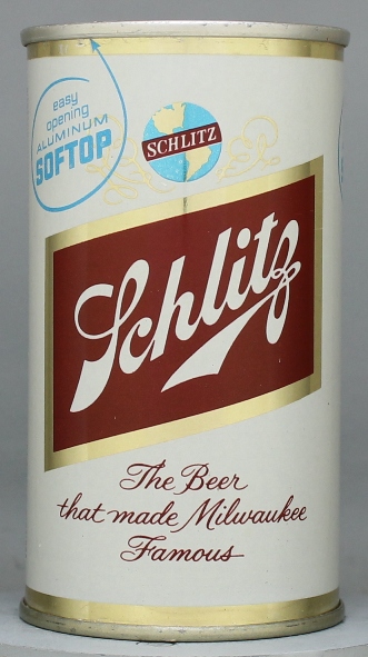 Schlitz Beer Flat Top Can