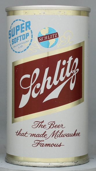 Schlitz Beer Flat Top Can