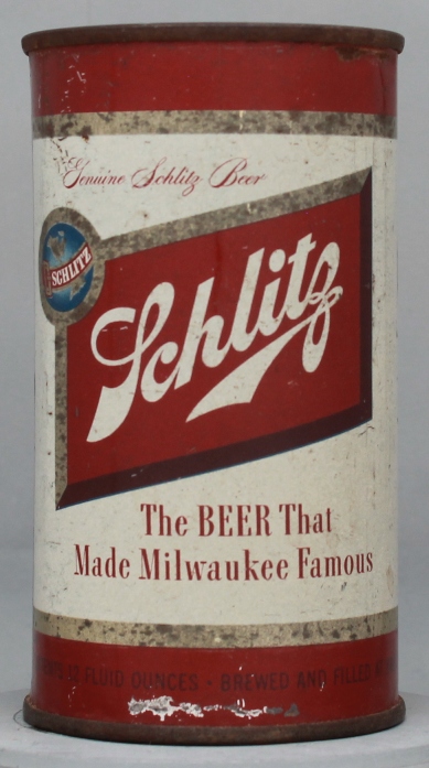 Schlitz Beer Flat Top Can