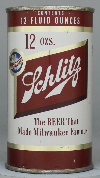 Schlitz Beer Flat Top Can